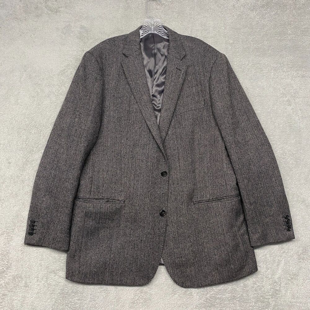 Lauren Ralph Lauren Jacket Mens 46L Gray Slim Blazer 2 Button Wool Double Vent